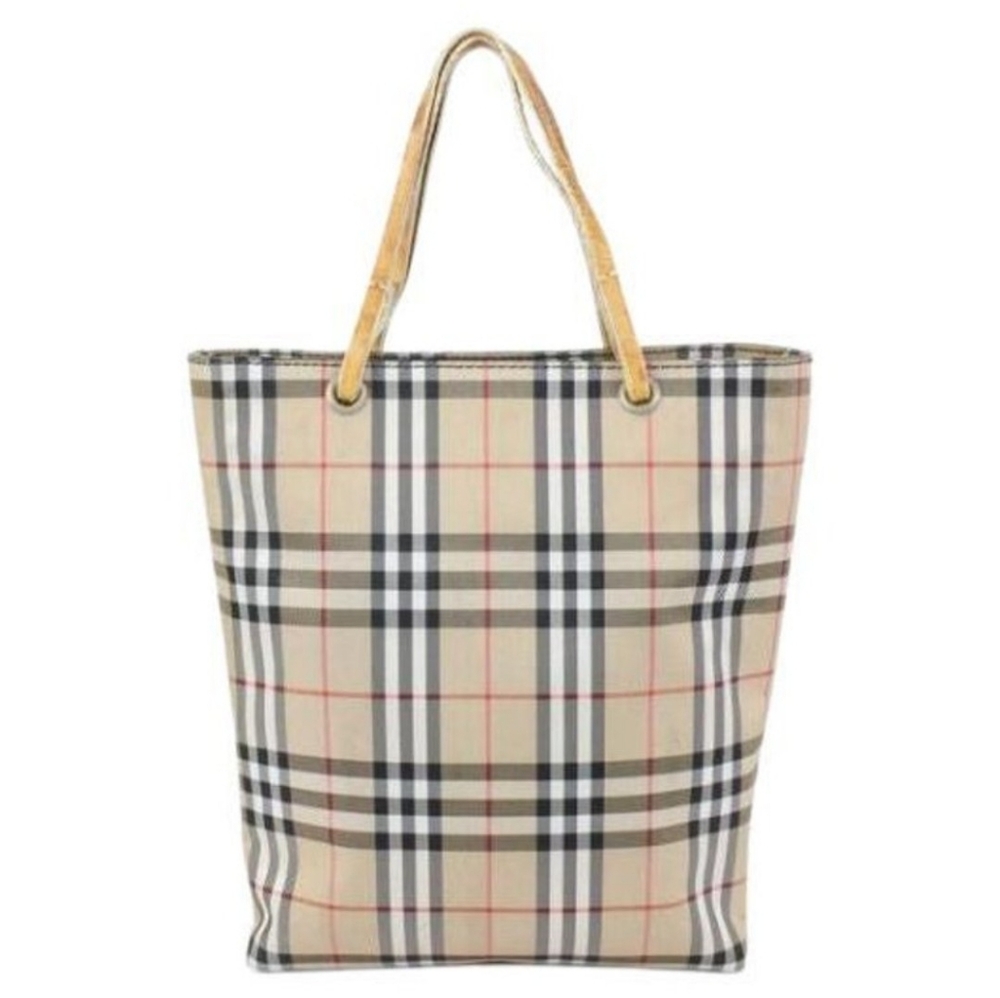 Burberry London Beige Nova Check Shopper Mini Tote Bag